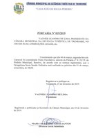 Portaria n° 019-2019 - 86° Sessão Ordinária