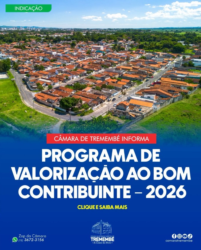 PROGRAMA DE VALORIZAÇÃO AO BOM CONTRIBUINTE – 2026
