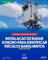  RADAR SONORO PARA CONTROLE DE RUÍDOS EM VEÍCULOS 