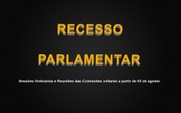 RECESSO PARLAMENTAR