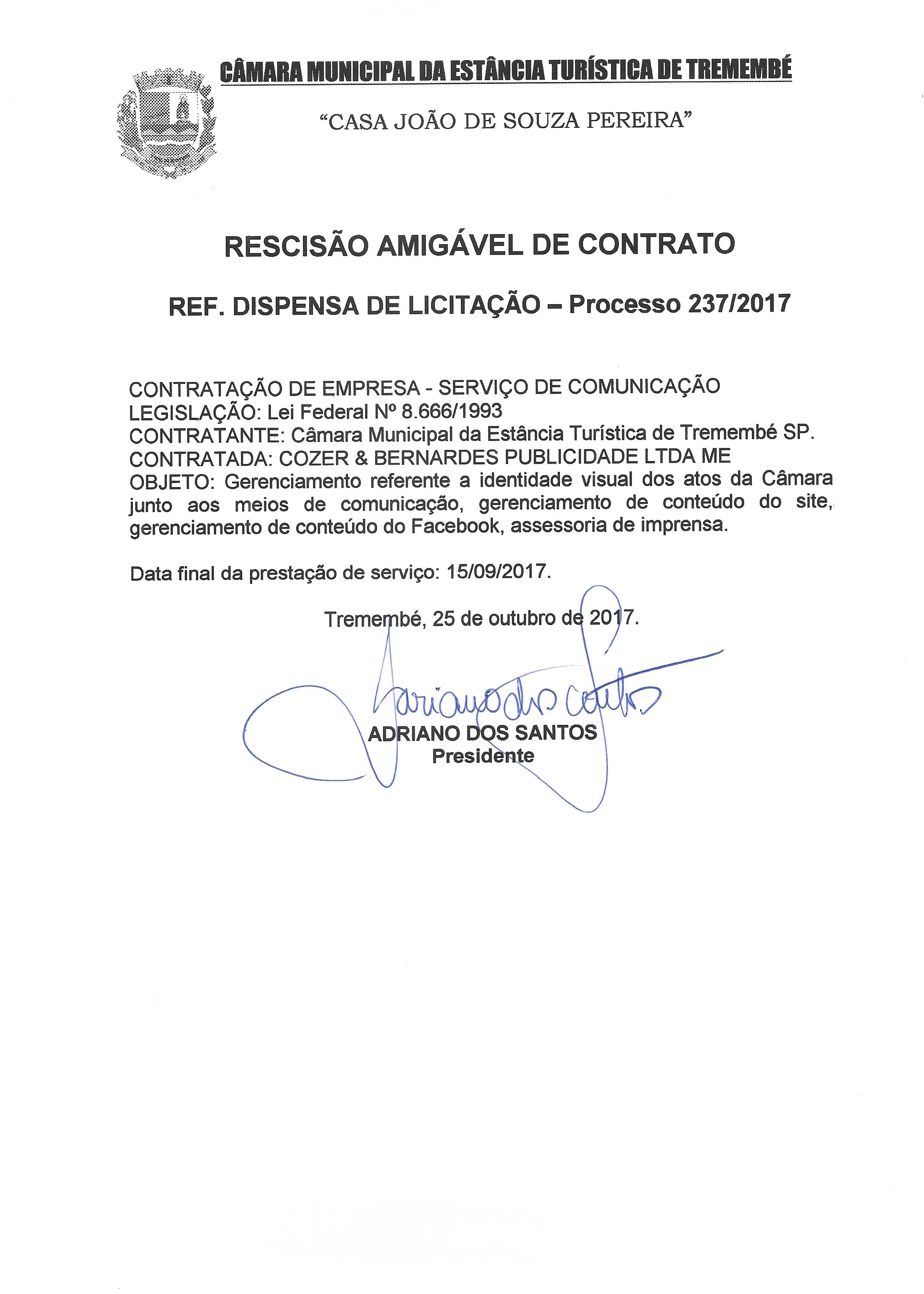 Rescisão Amigável de Contrato