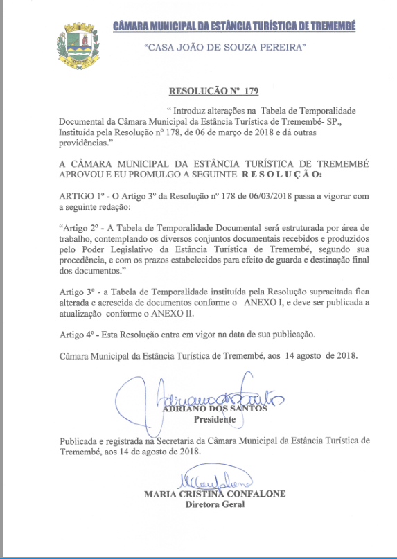 Resolução n° 179-2018 