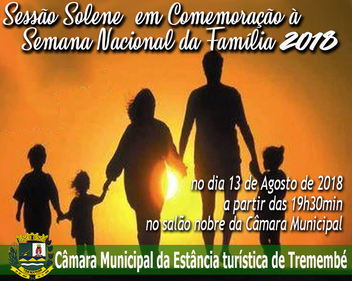 SEMANA NACIONAL DA FAMÍLIA 2018