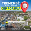 Tremembé terá CEP por rua a partir de 01 de fevereiro