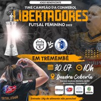 Jogo beneficente das campeãs da libertadores de futsal feminino em Tremembé