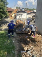 Limpeza em área verde do Benvirá