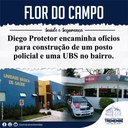 Posto Policial e UBS para bairro Flor do Campo