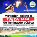 Vereador pede suspensão de cobrança de taxa de iluminação emTremembé